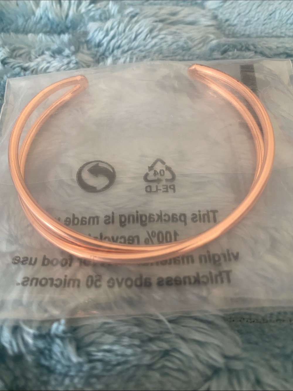 Tribe Alive Minimalist Rose Gold Criss Cross Cuff Adjustable Bracelet